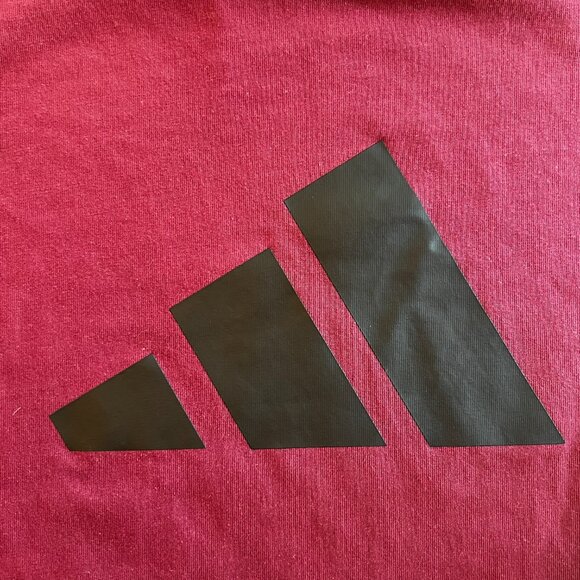 Men's Maroon adidas Primegreen t-shirt - Picture 3 of 6